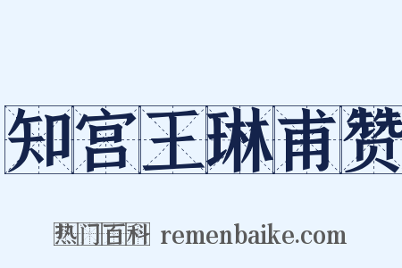 知宫王琳甫赞是什么意思的图片